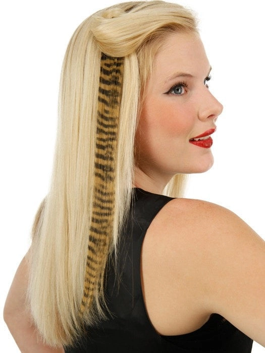 16" Tiger Print Hair Extensions (1pc) | Discontinued