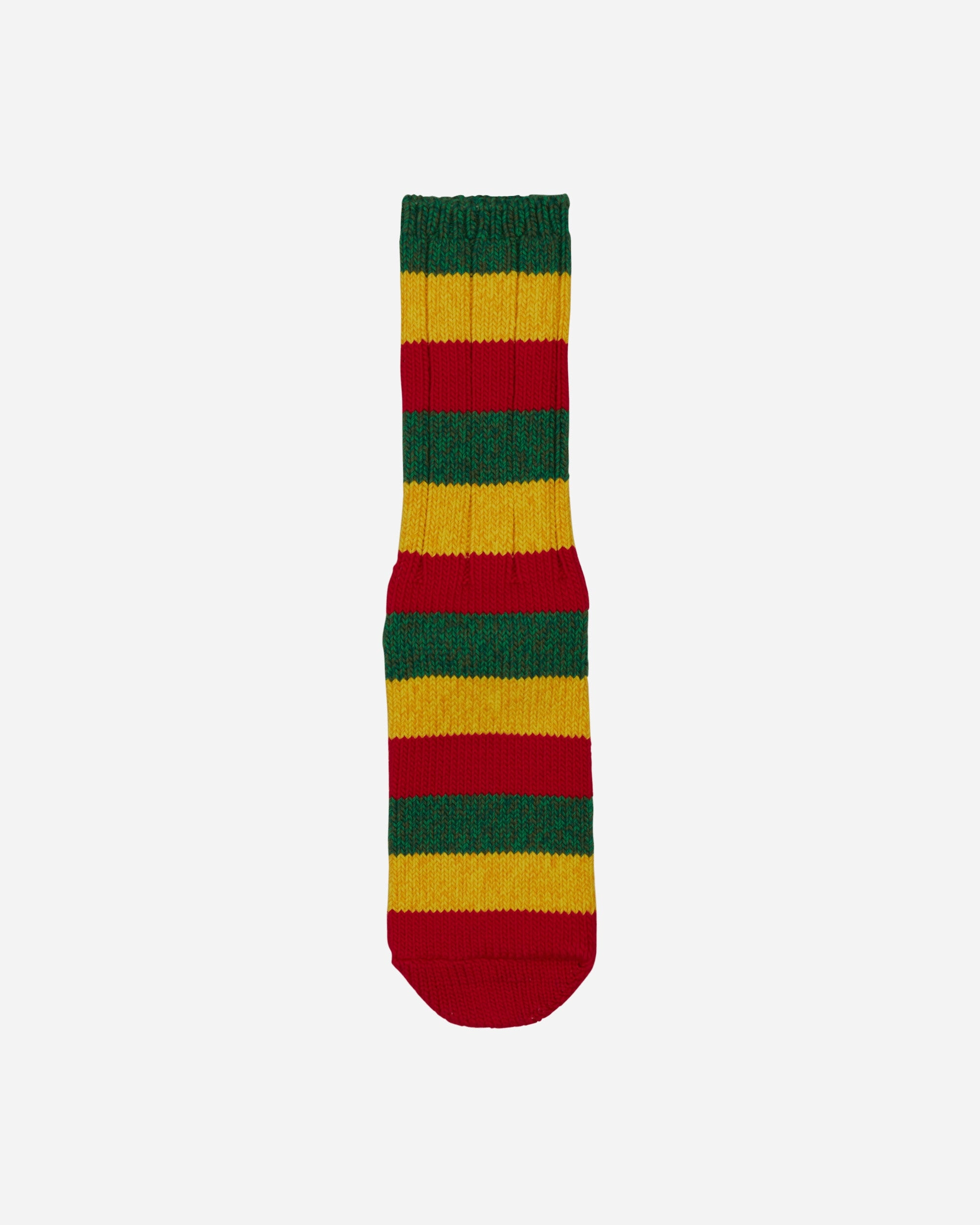 56 Yarns Rasta Rainbowy Happy Heel Socks Red / Yellow / Green
