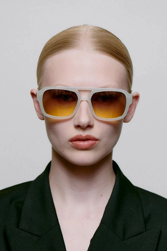 A Kjaerbede Kaya Cream Bone Sunglasses