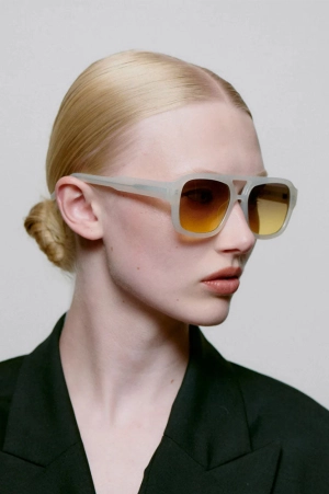 A Kjaerbede Kaya Cream Bone Sunglasses