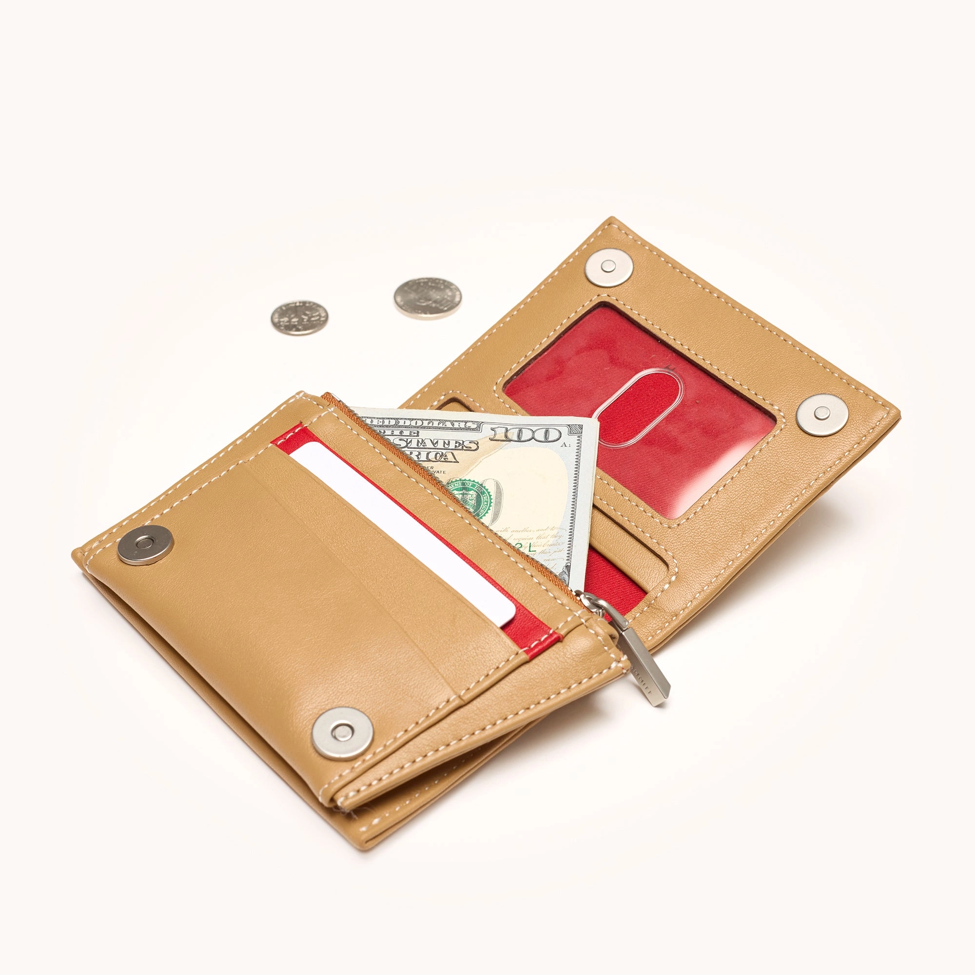 Allen Wallet | Oak Edge/Brushed Silver