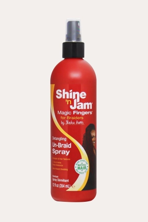 AMPRO SHINE-N-JAM MAGIC FINGERS DET UN-BRAID SPRAY 12oz