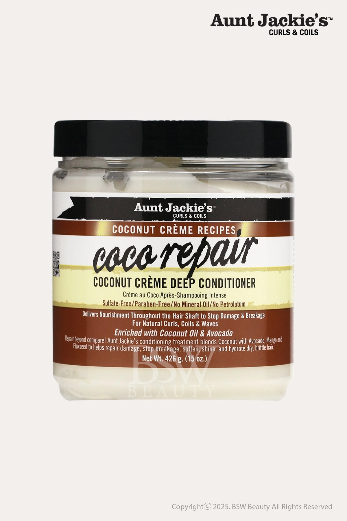 AUNT JACKIES COCONUT CREME COCO REPAIR COCONUT CREME DEEP CONDITIONER 15oz
