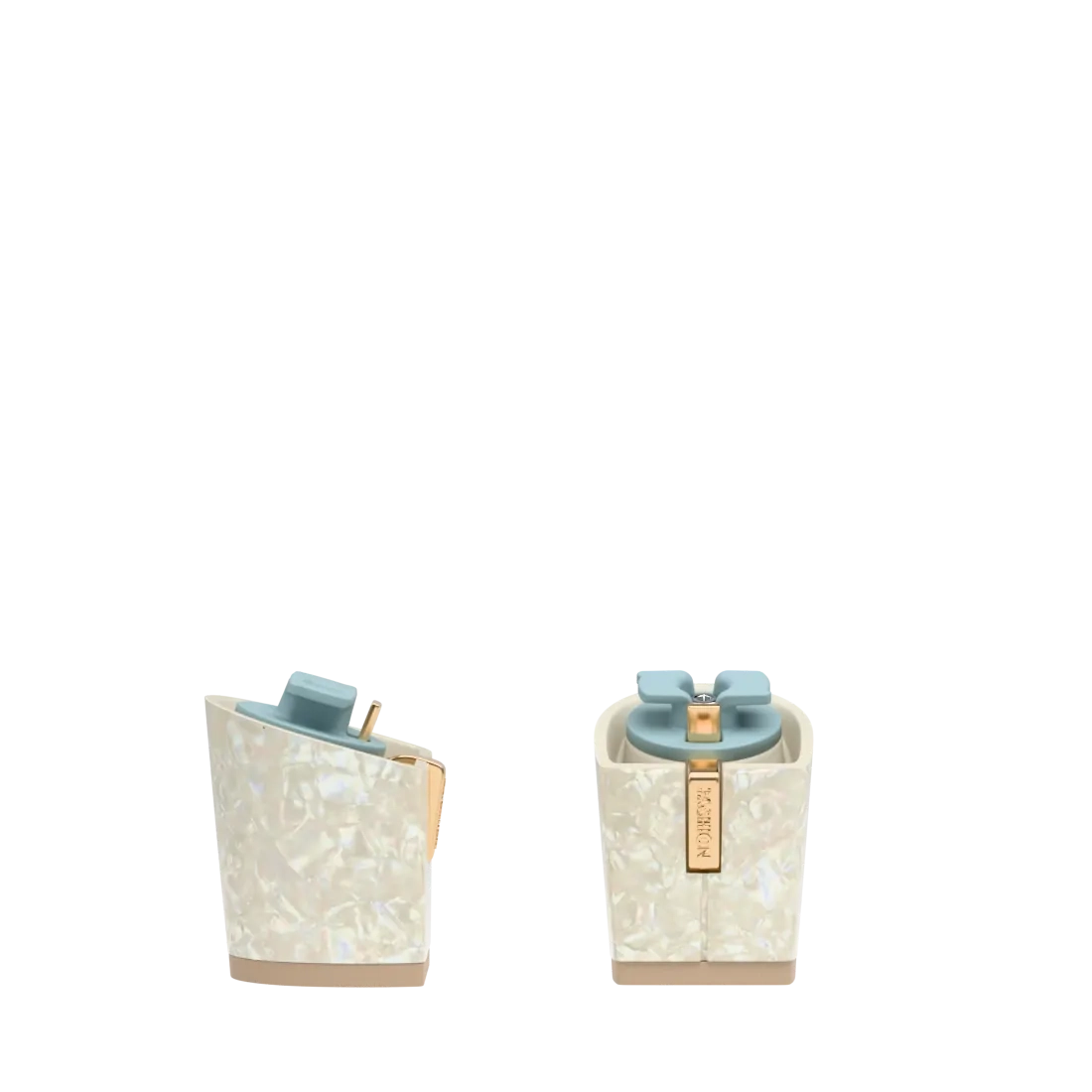 Block Heel Kit 3 Iridescent Mother of Pearl