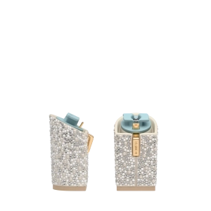 Block Heel Kit 4 Ivory Pearl & Rhinestone