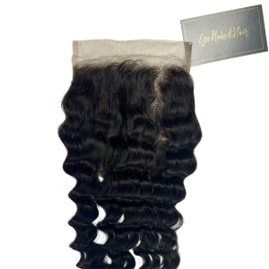 Brazilian Curly 5x5 Transparent Lace Human Hair Closure