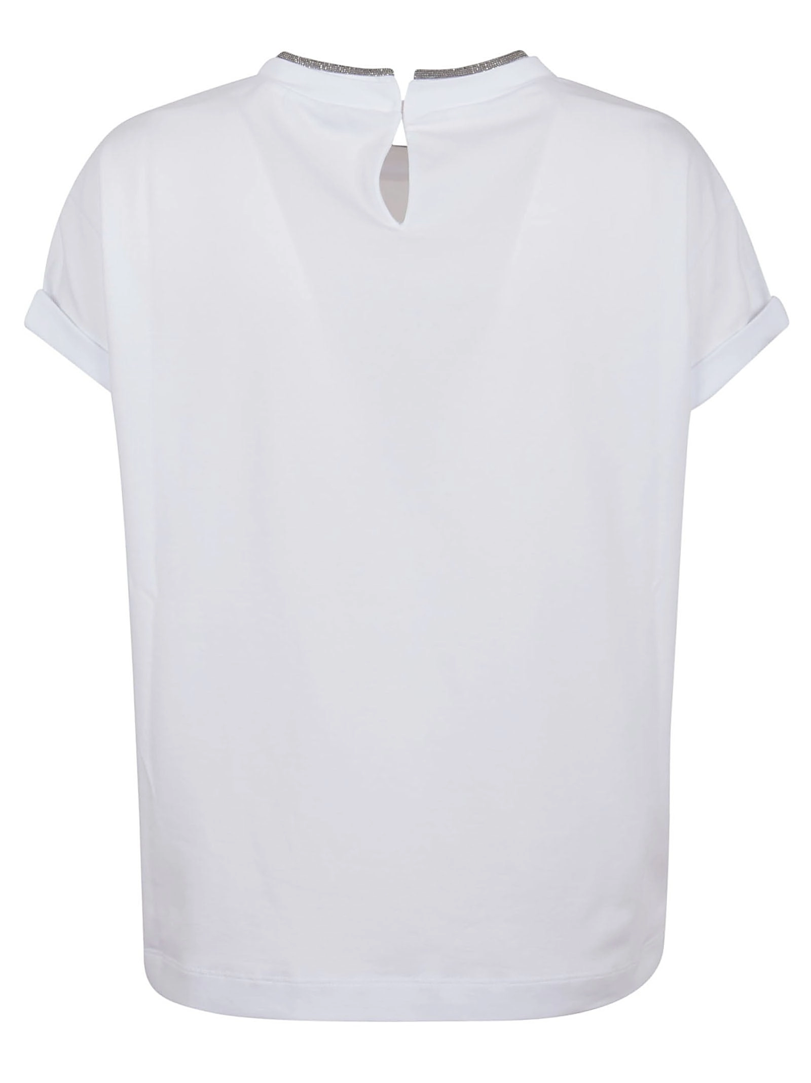 Brunello Cucinelli Chain-Trim Crewneck T-Shirt
