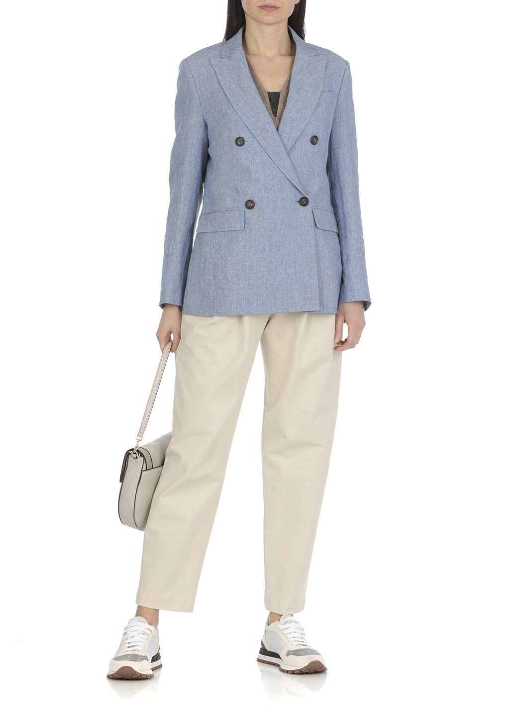 Brunello Cucinelli Double Breasted Tailored Blazer