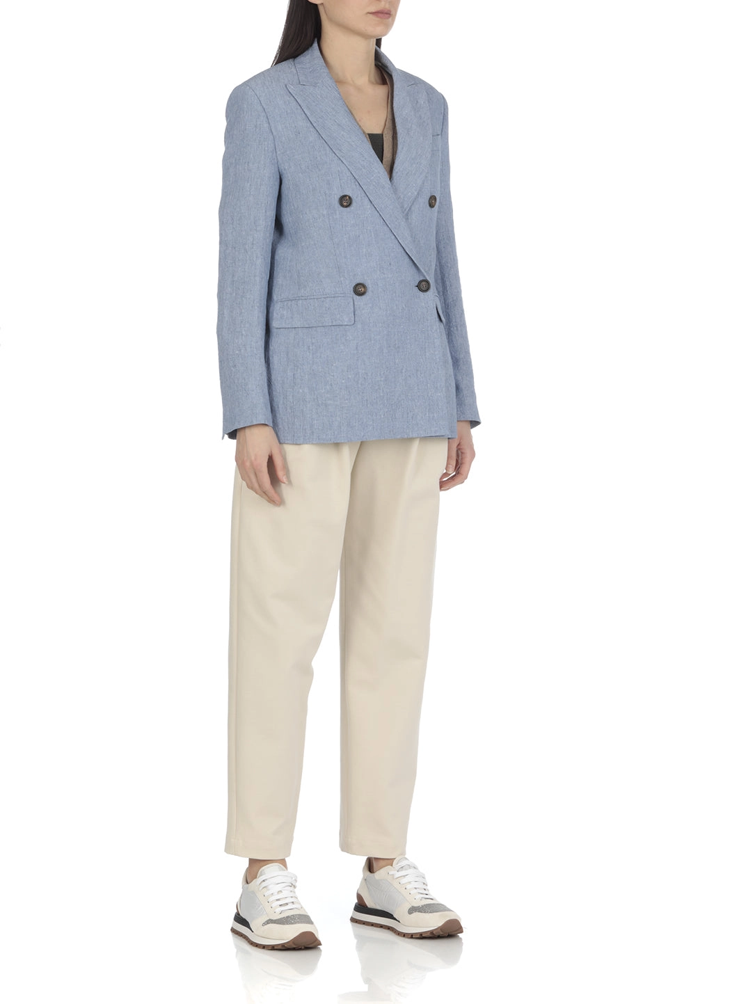 Brunello Cucinelli Double Breasted Tailored Blazer