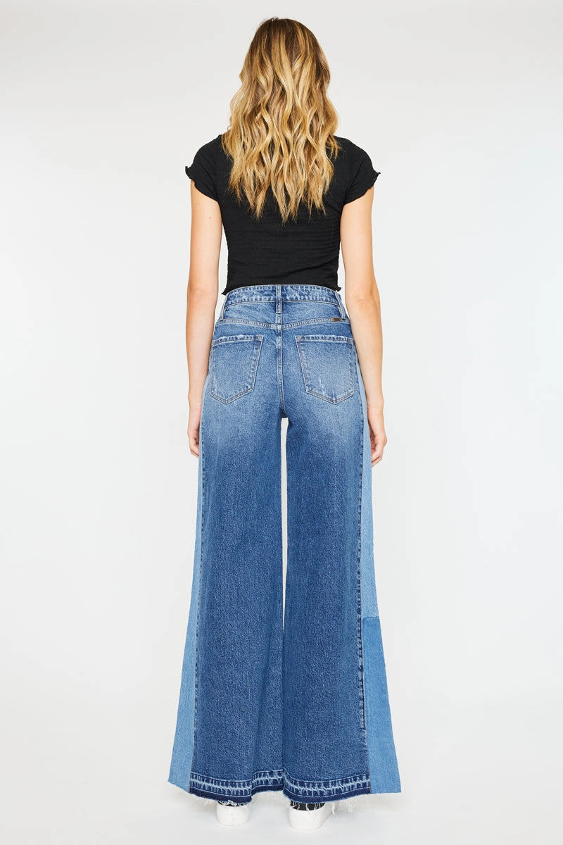 Clover High Rise Wide Leg Jeans