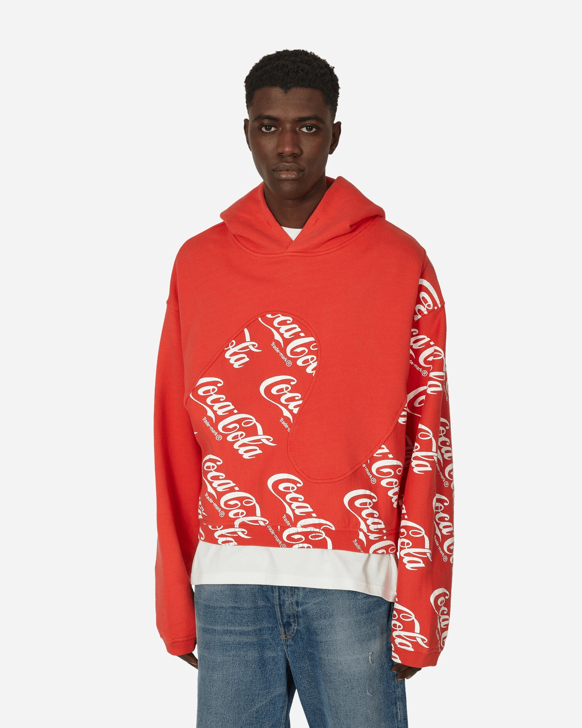 Coca-Cola Swirl Hooded Sweatshirt Red