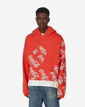 Coca-Cola Swirl Hooded Sweatshirt Red