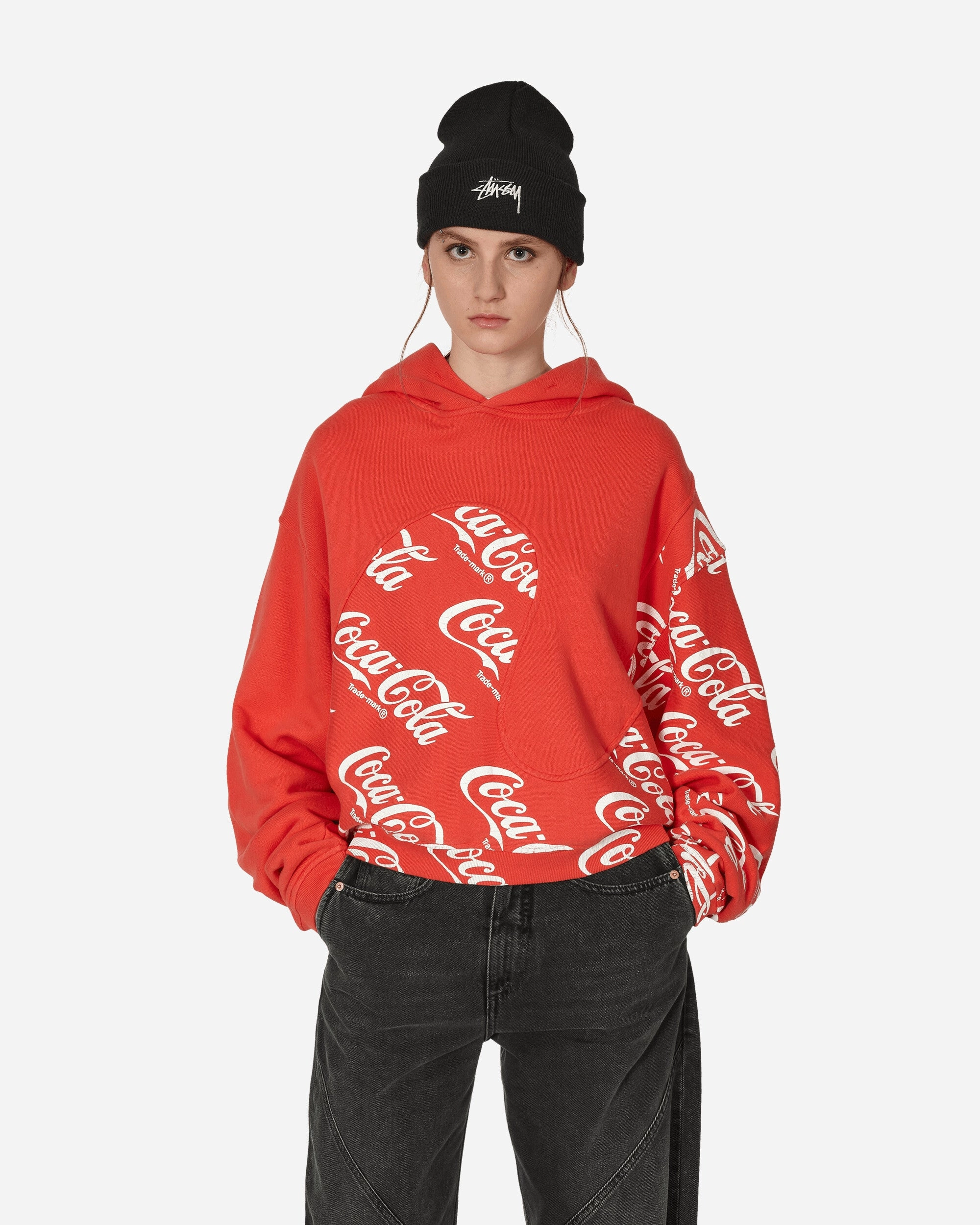 Coca-Cola Swirl Hooded Sweatshirt Red