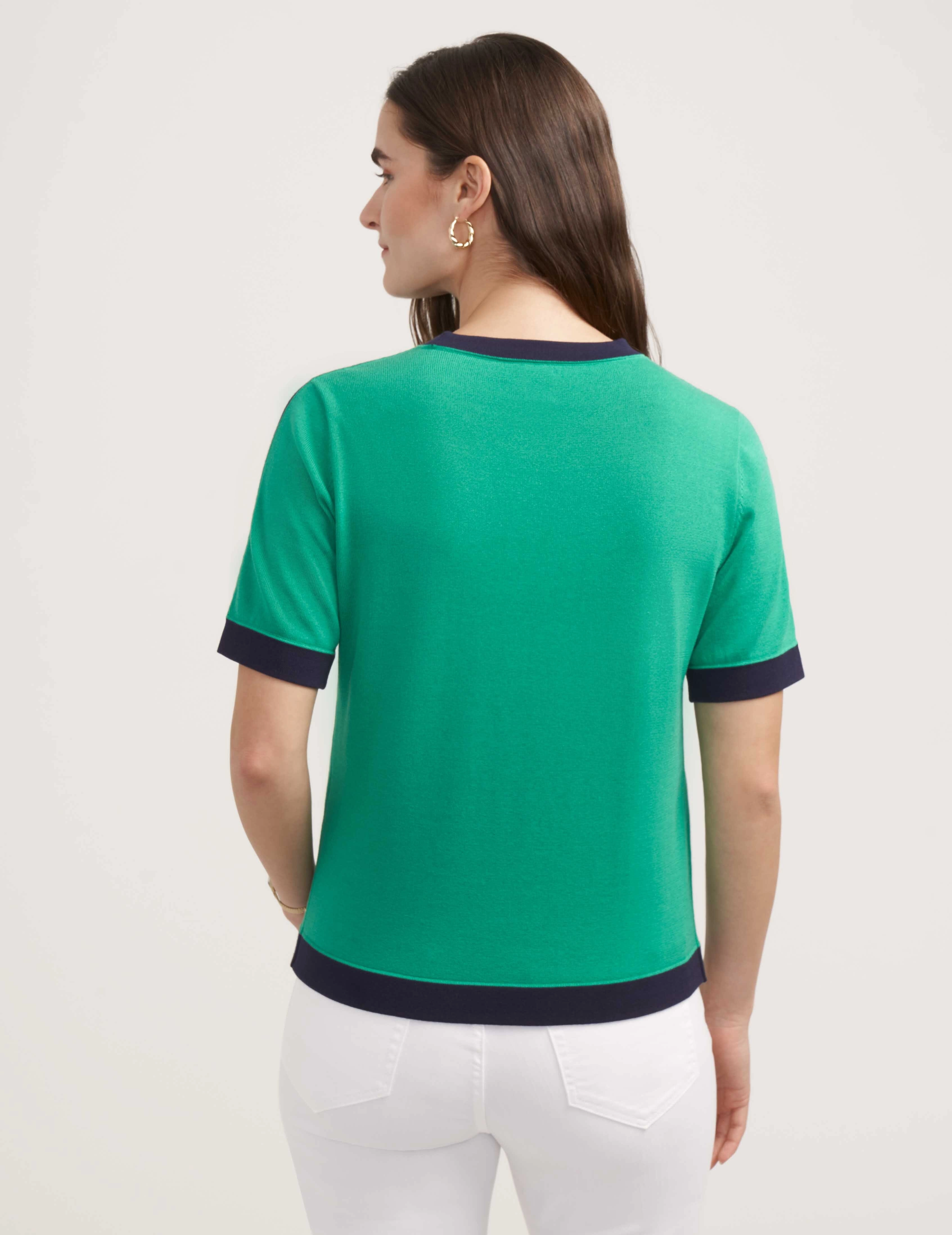 Colorblock Patch Pocket Top- Sale