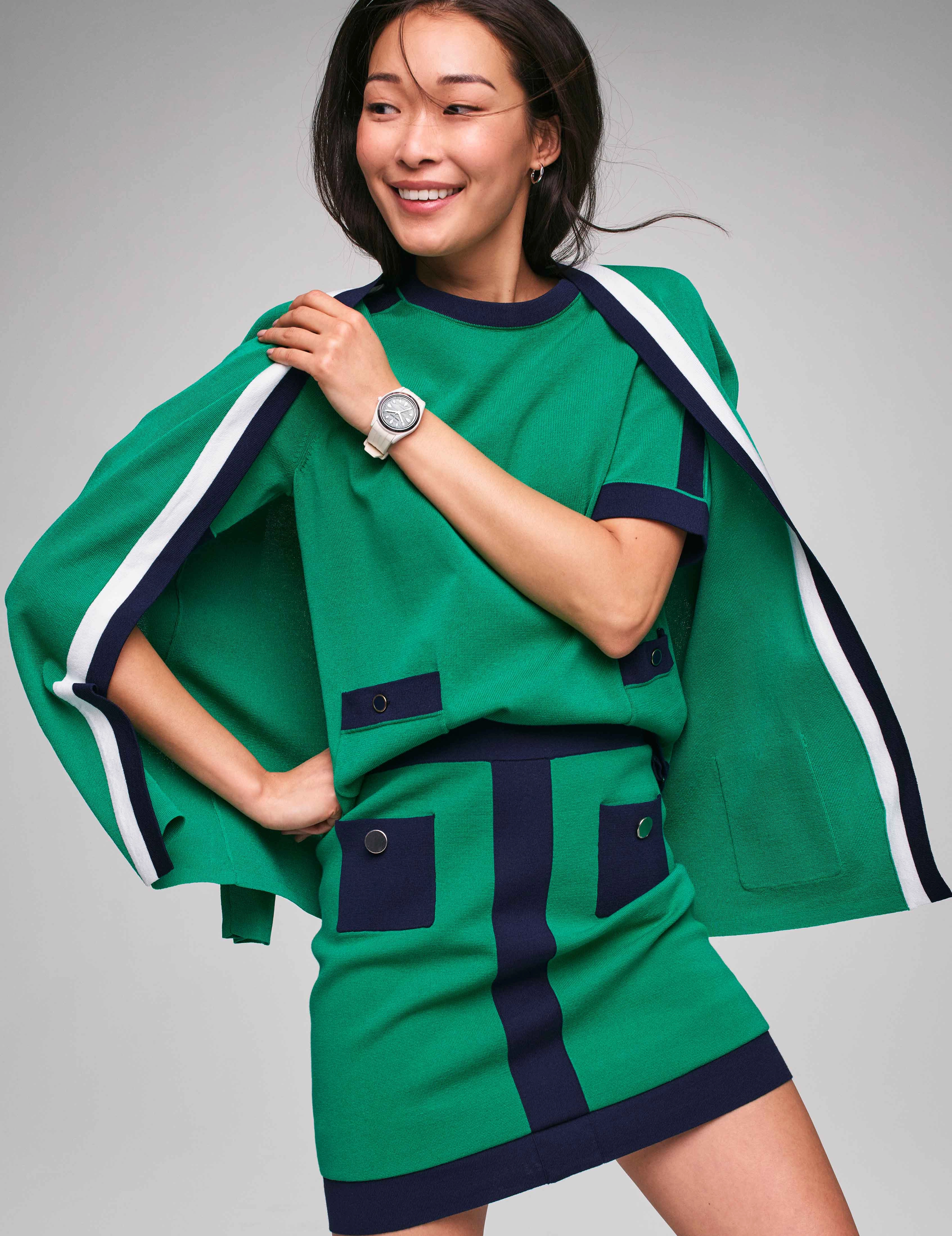 Colorblock Patch Pocket Top- Sale
