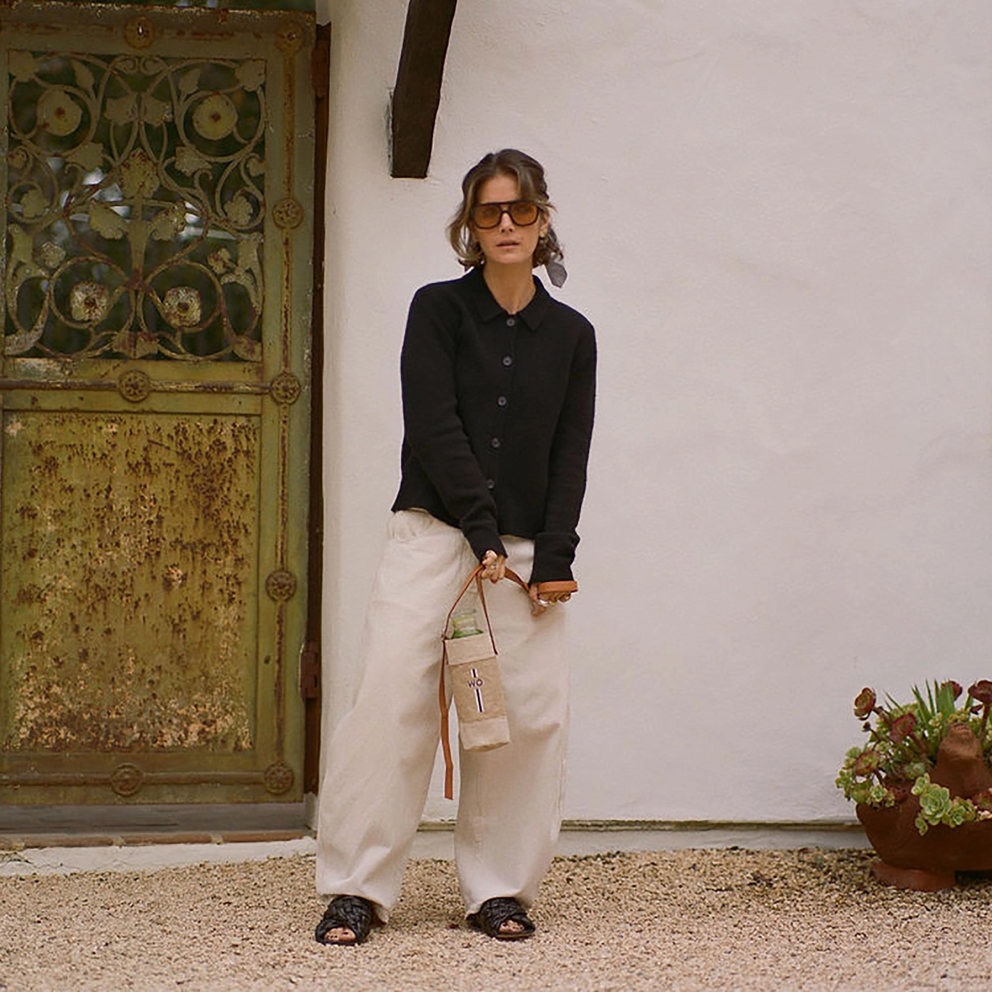 Crossbody Market Bag in Natural for L.A. MALIBU