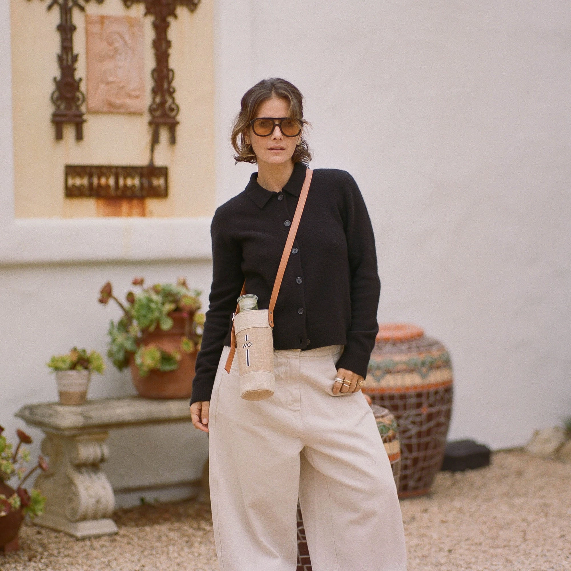 Crossbody Market Bag in Natural for L.A. MALIBU