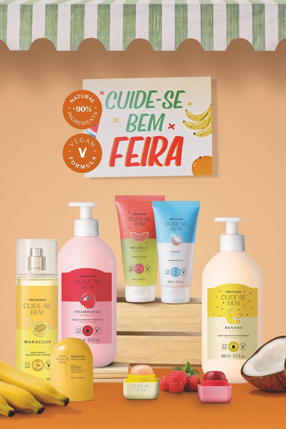 Cuide-se Bem Feira Raspberry Lip Balm