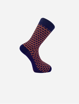 Dots Unisex Organic Cotton Socks | Orange