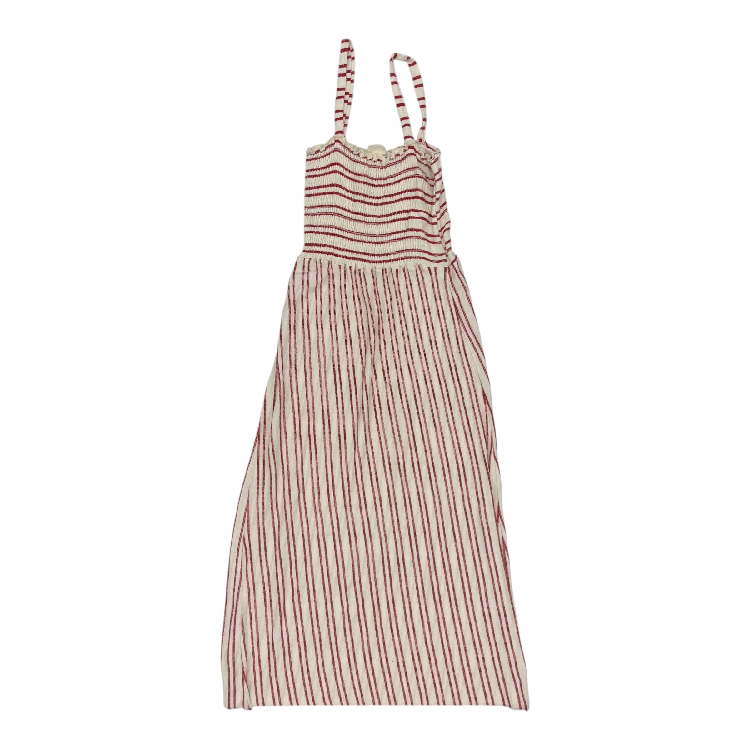 Dress Casual Maxi By Caution To The Wind In Cream & Red, Size:S
