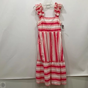 Dress Casual Maxi By J. Crew In Pink & White, Size: 10