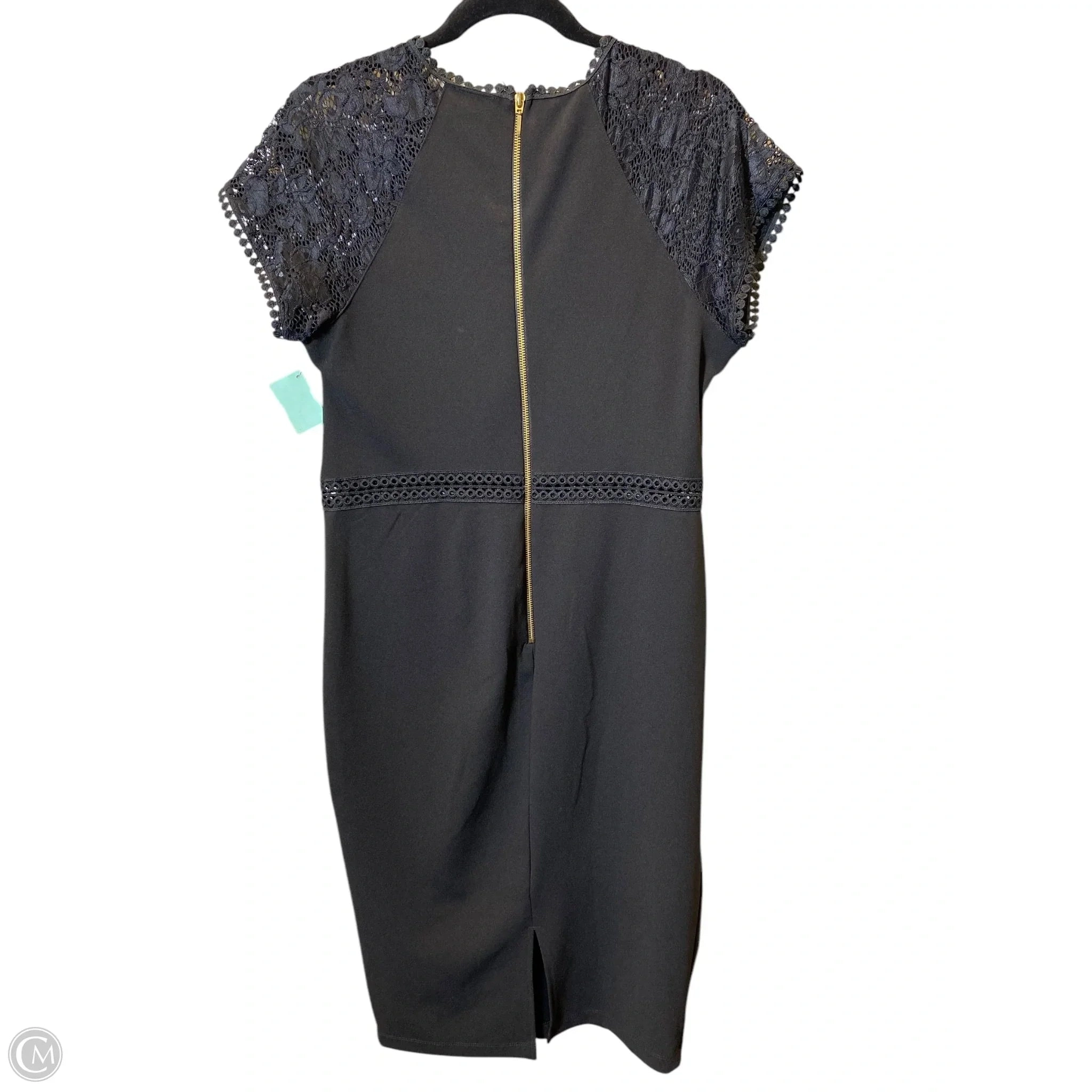 Dress Casual Midi By Clothes Mentor In Black, Size: L