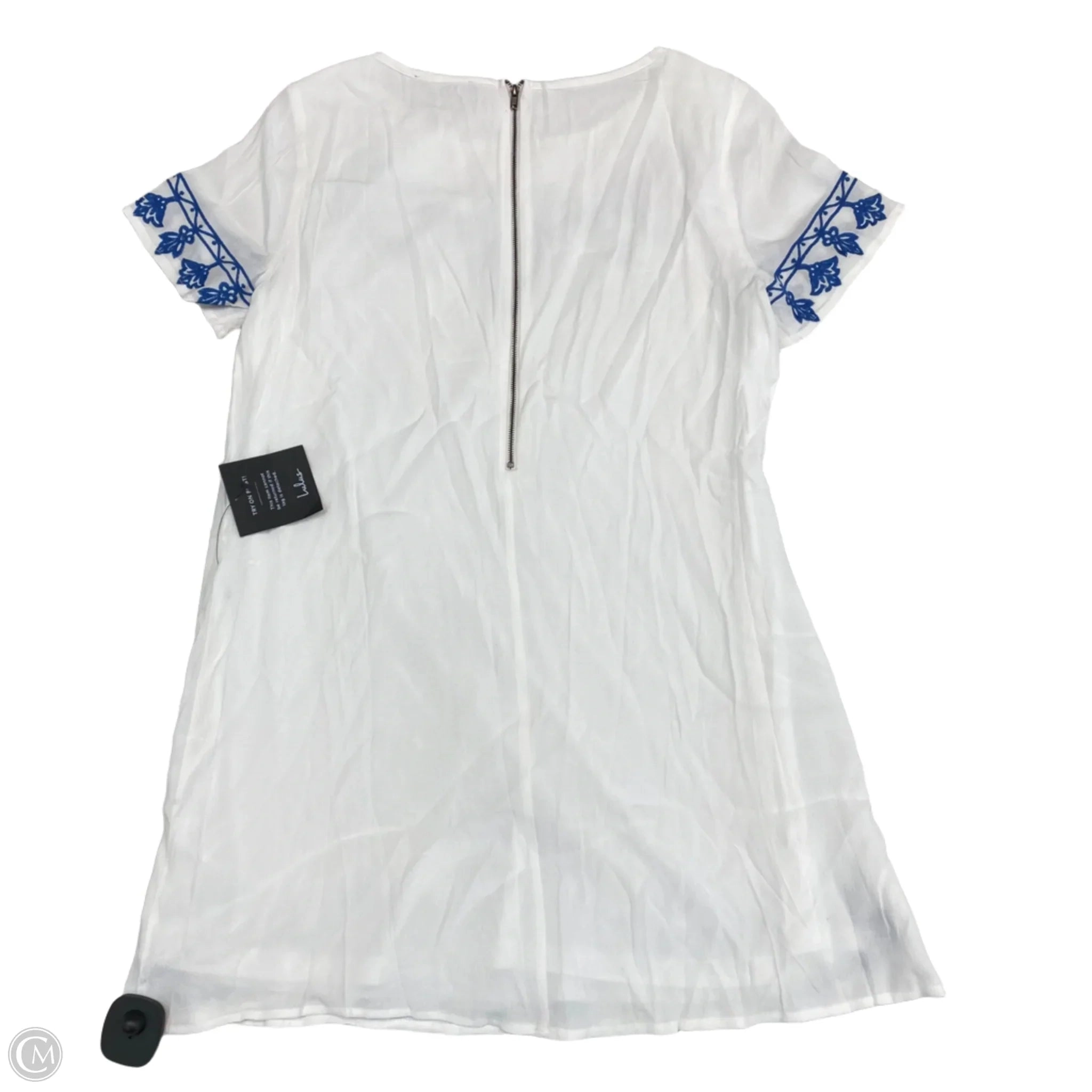 Dress Casual Midi By Lulus In Blue & White, Size: L