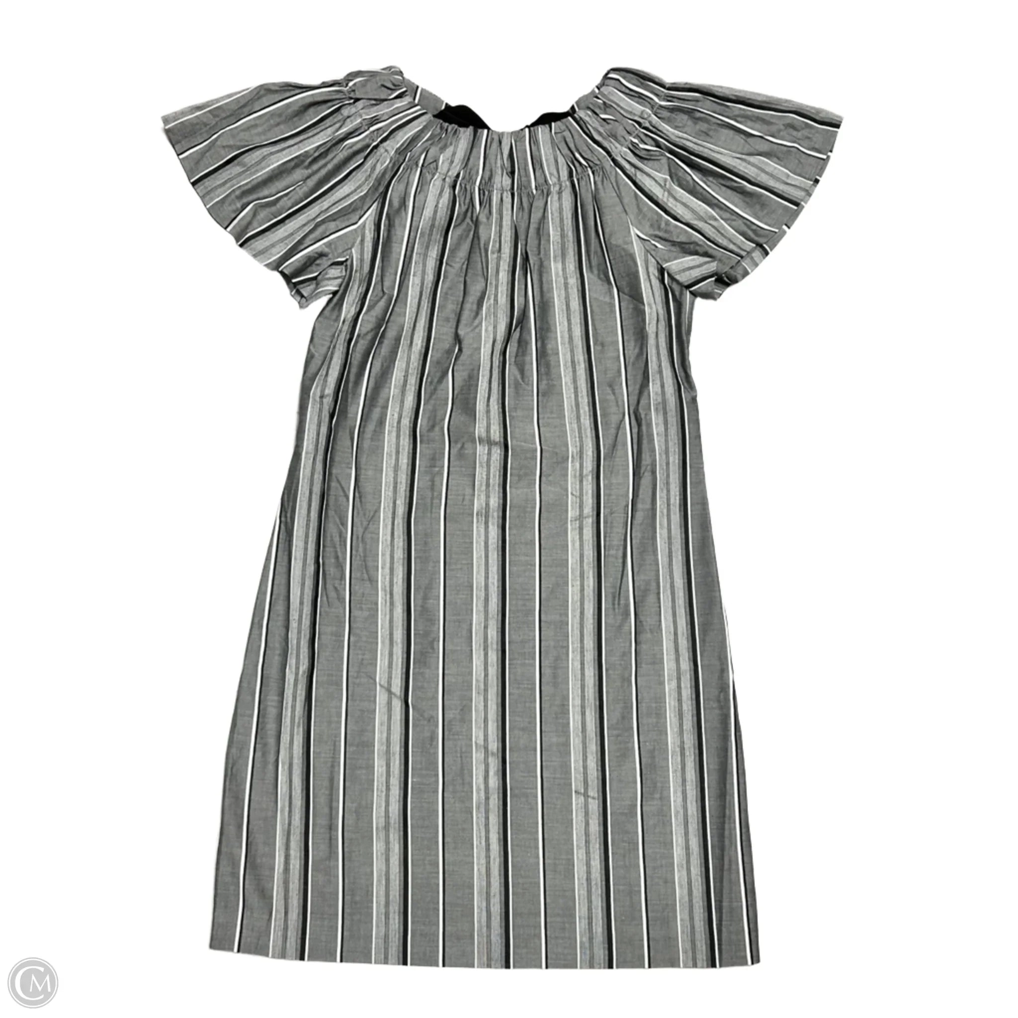 Dress Casual Short By Abbey Glass In Grey & White, Size: S