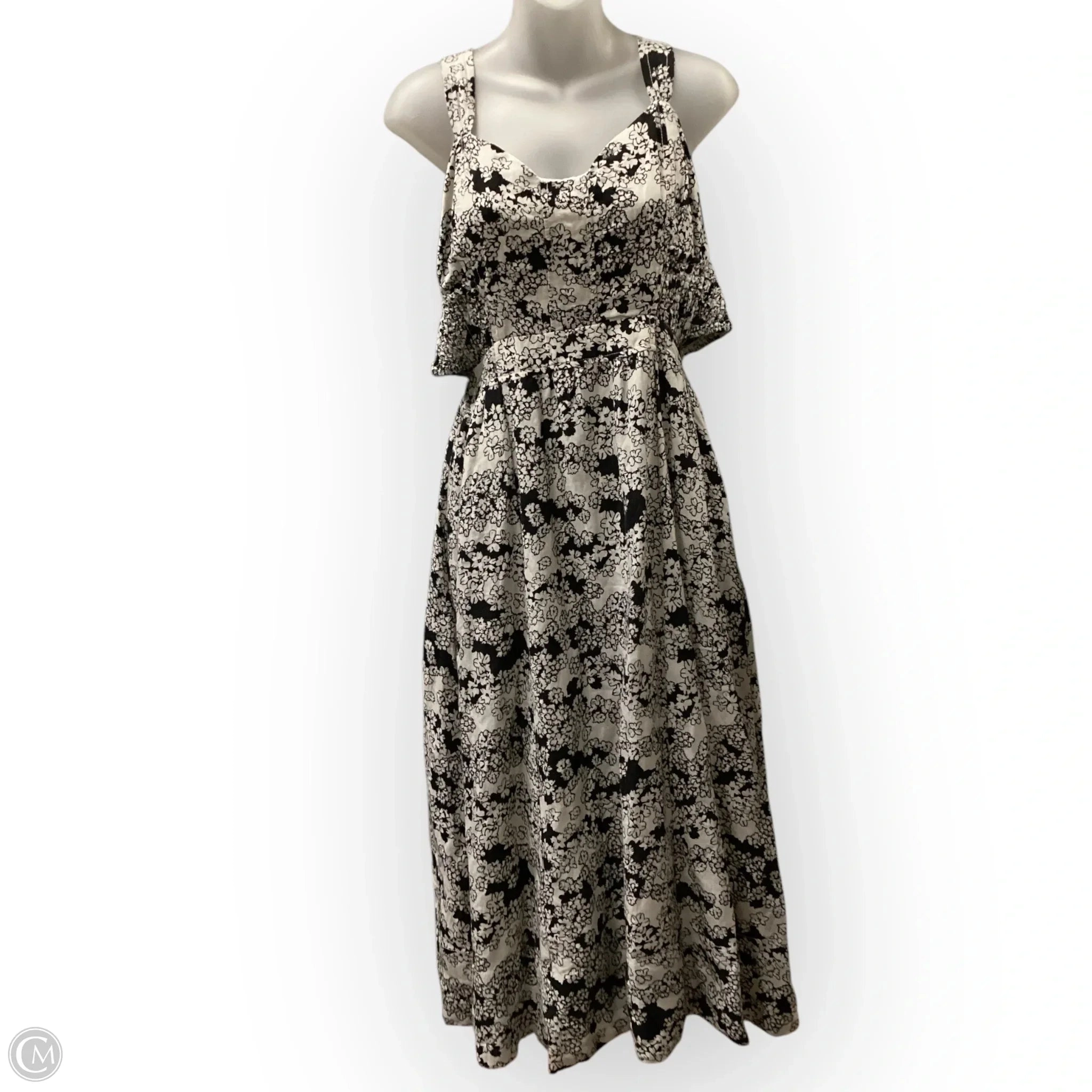 Dress Casual Short By Abercrombie And Fitch In Blue & White, Size: M