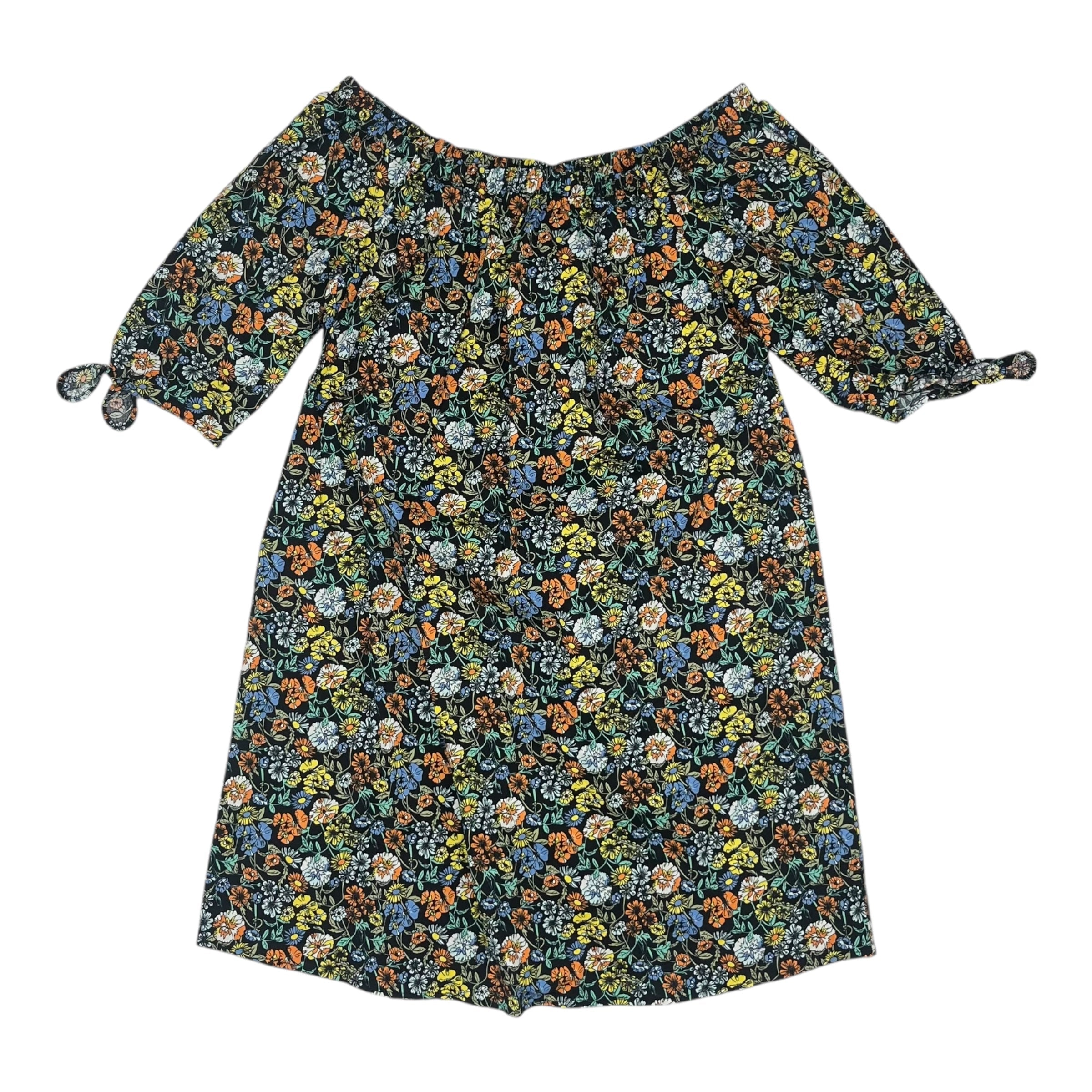 Dress Casual Short By Bobeau In Floral Print, Size:S
