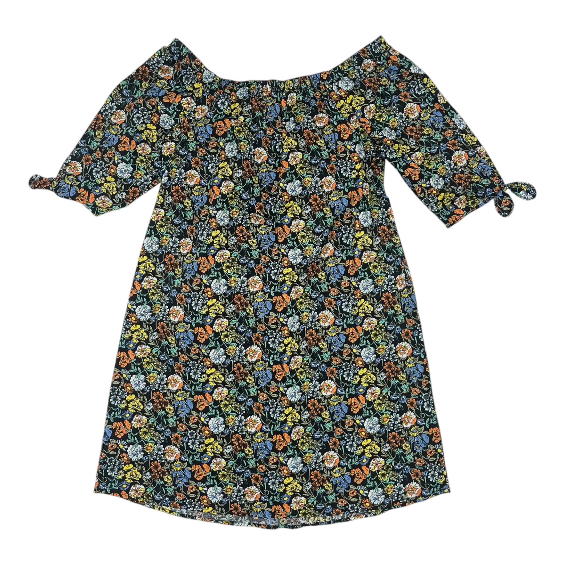 Dress Casual Short By Bobeau In Floral Print, Size:S