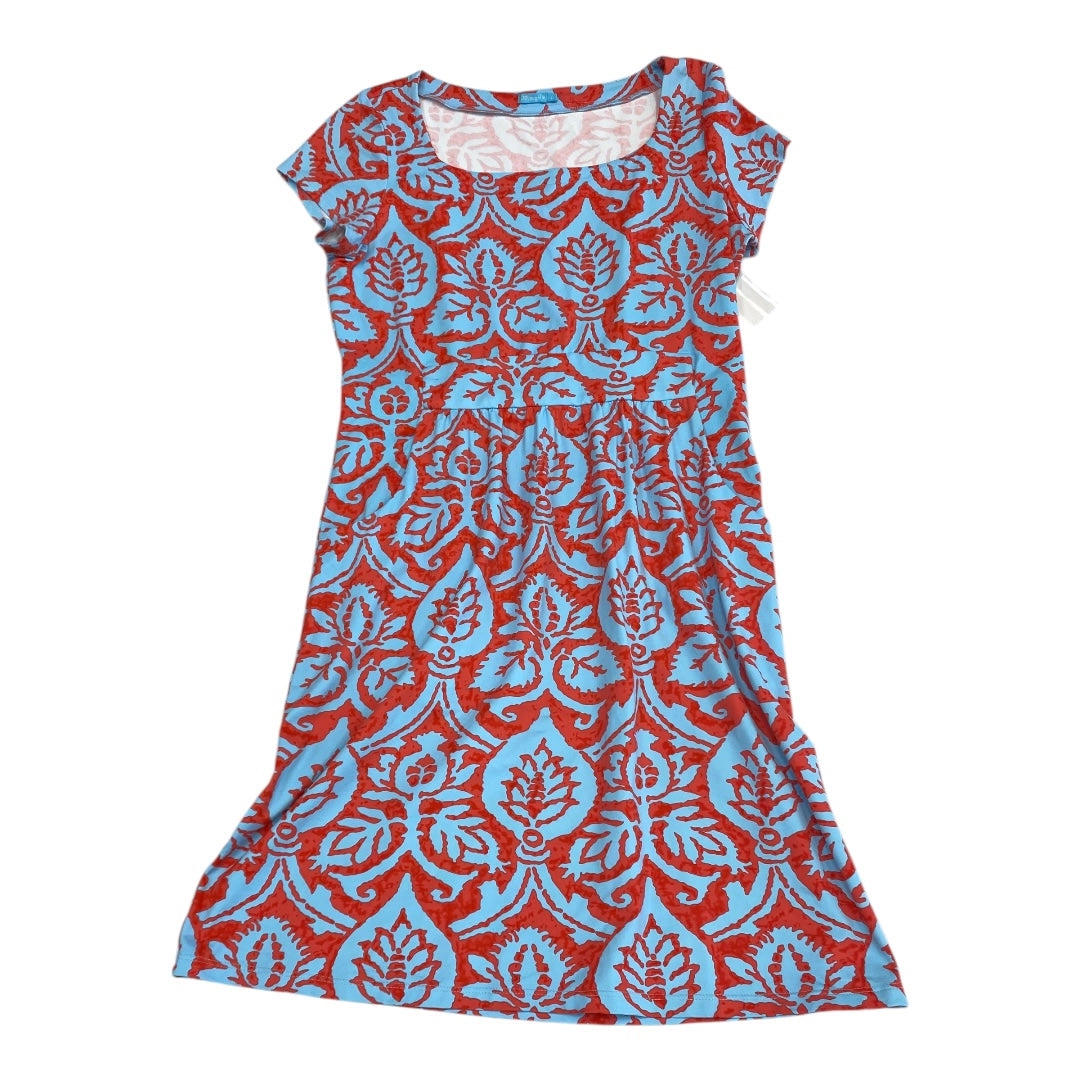 Dress Casual Short By J Mclaughlin In Blue & Red, Size:L