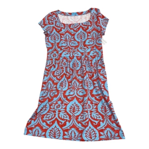 Dress Casual Short By J Mclaughlin In Blue & Red, Size:L