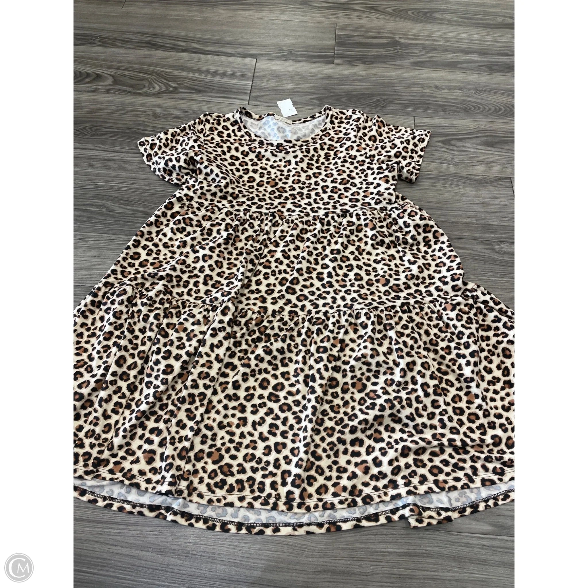 Dress Casual Short By Oddi In Animal Print, Size: L