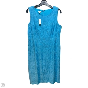 Embroidered Sunflower Dress Casual Midi By Talbots In Blue, Size: 10