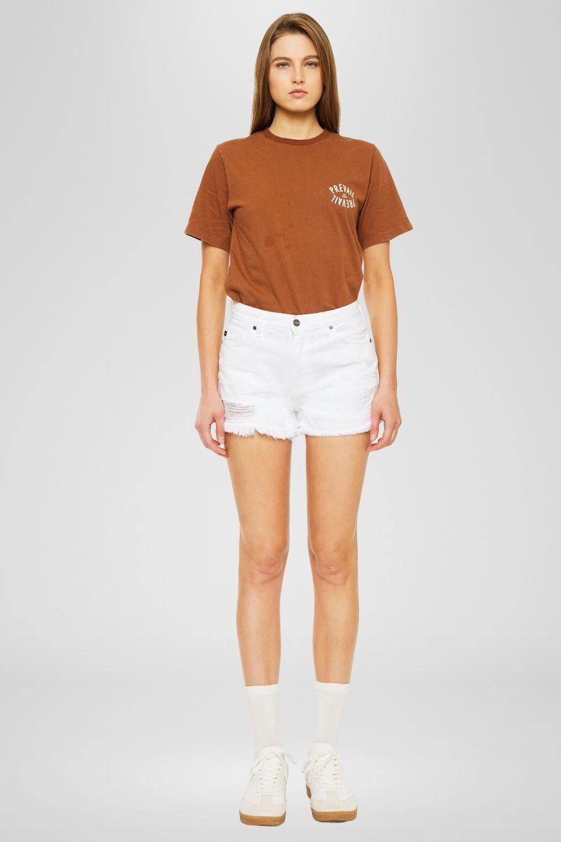 Ethel High Rise Distressed Shorts