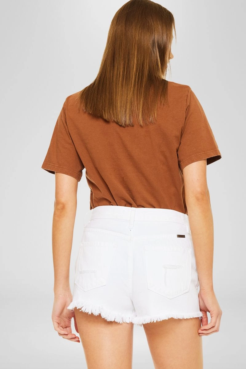 Ethel High Rise Distressed Shorts