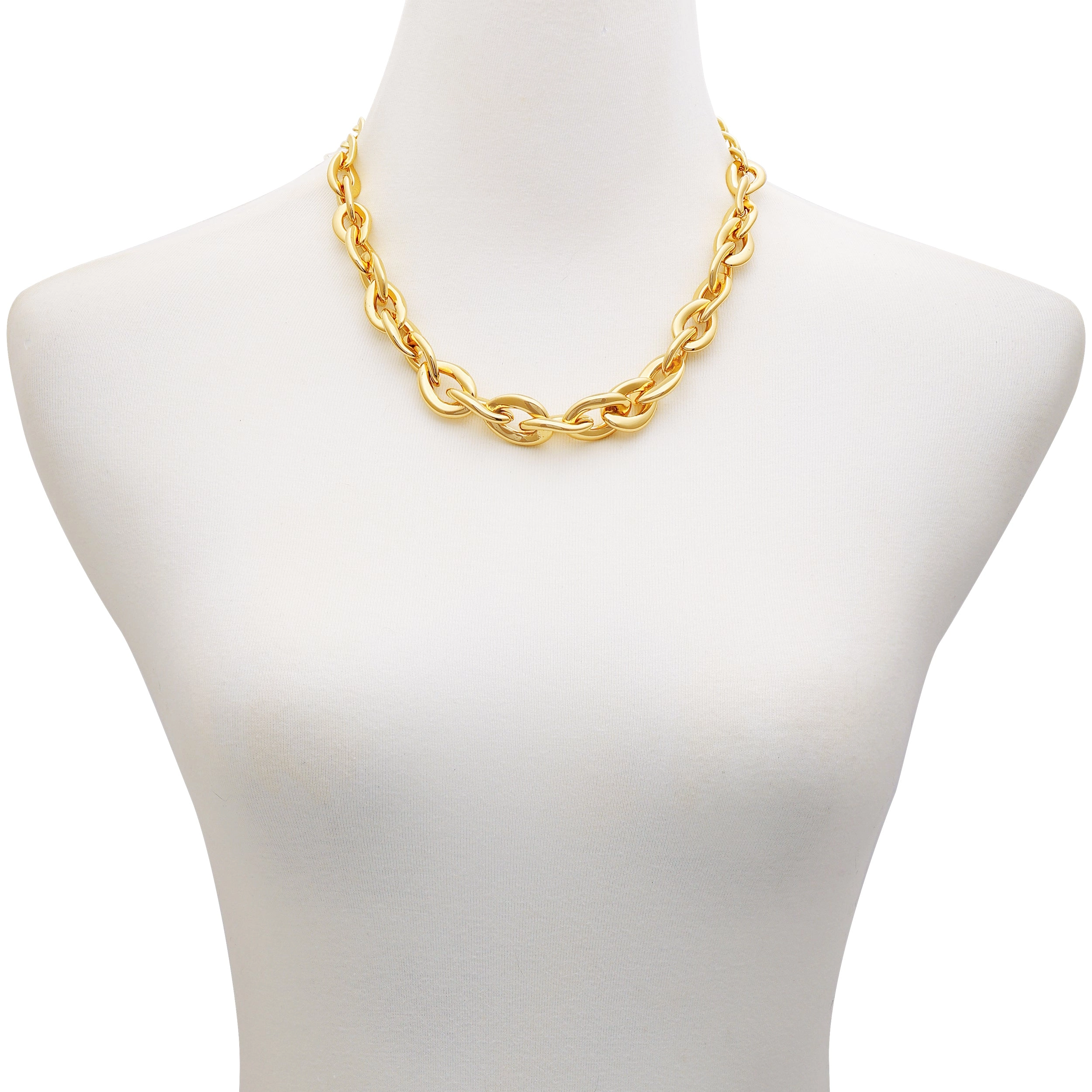 Goldtone Chunky Link Chain Necklace