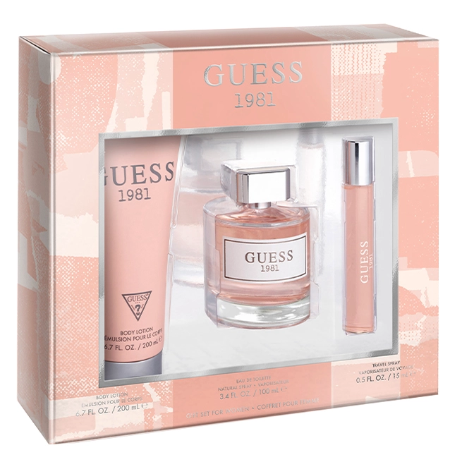 Guess 1981 by Guess 100ml EDT 3 Piece Gift Set for Women