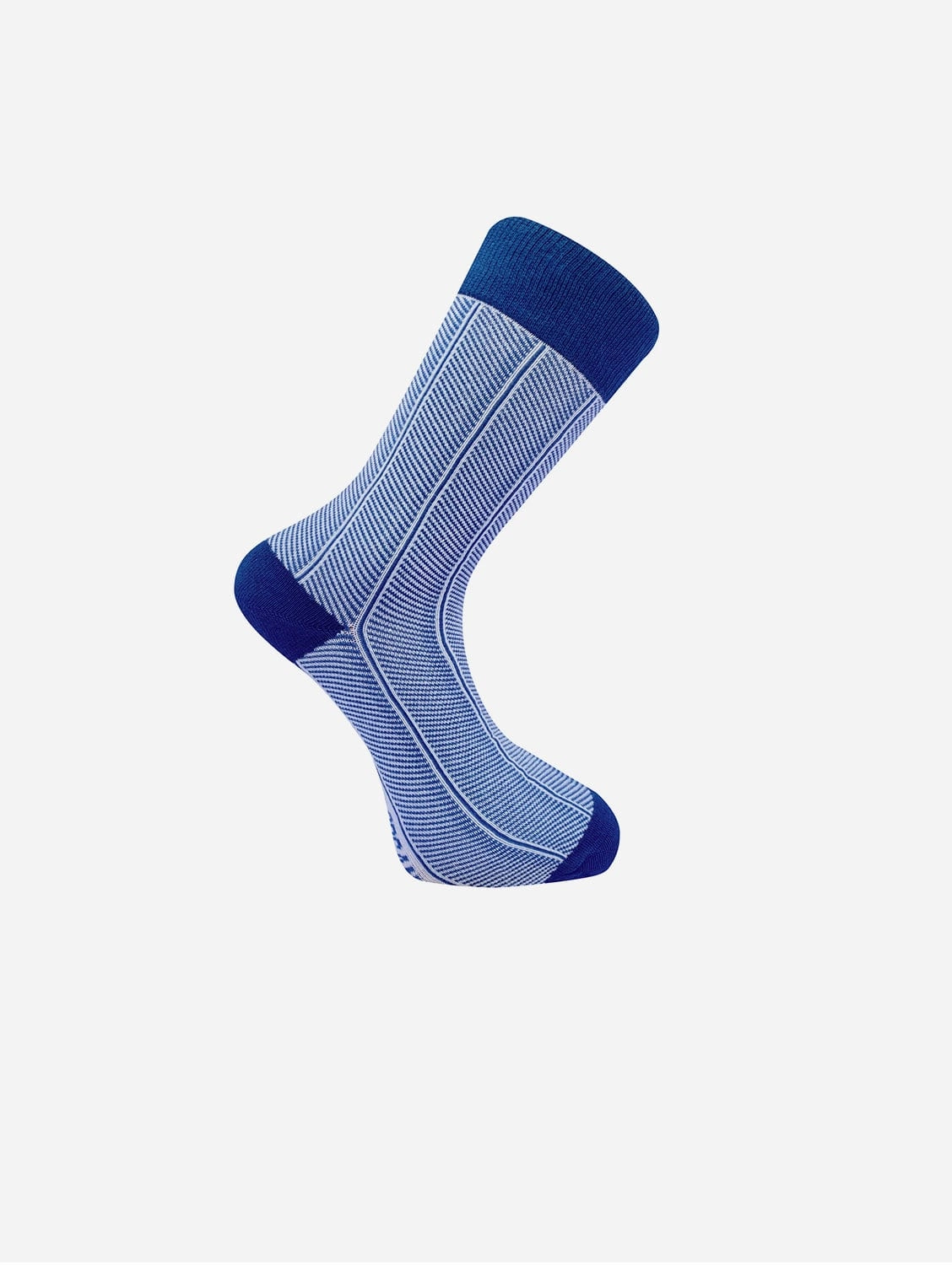 Herringbone Unisex Organic Cotton Socks | Navy