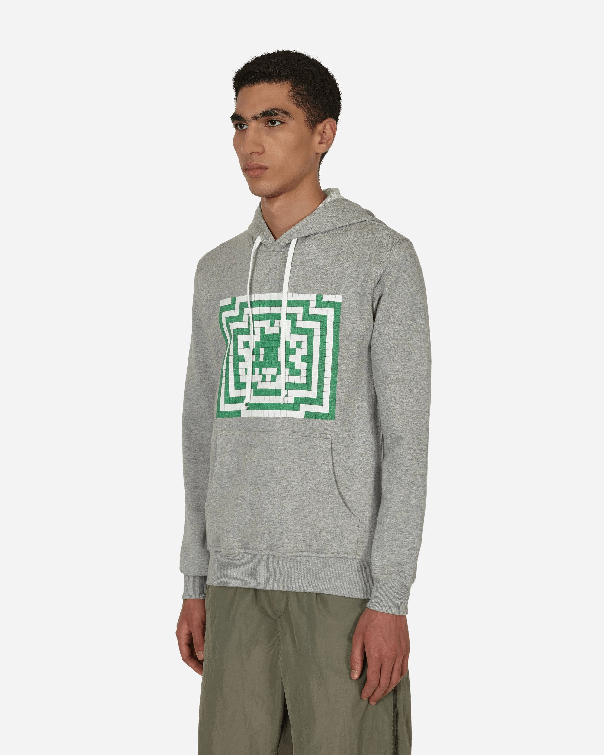 Invader Hooded Sweatshirt Grey