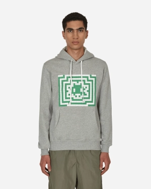 Invader Hooded Sweatshirt Grey