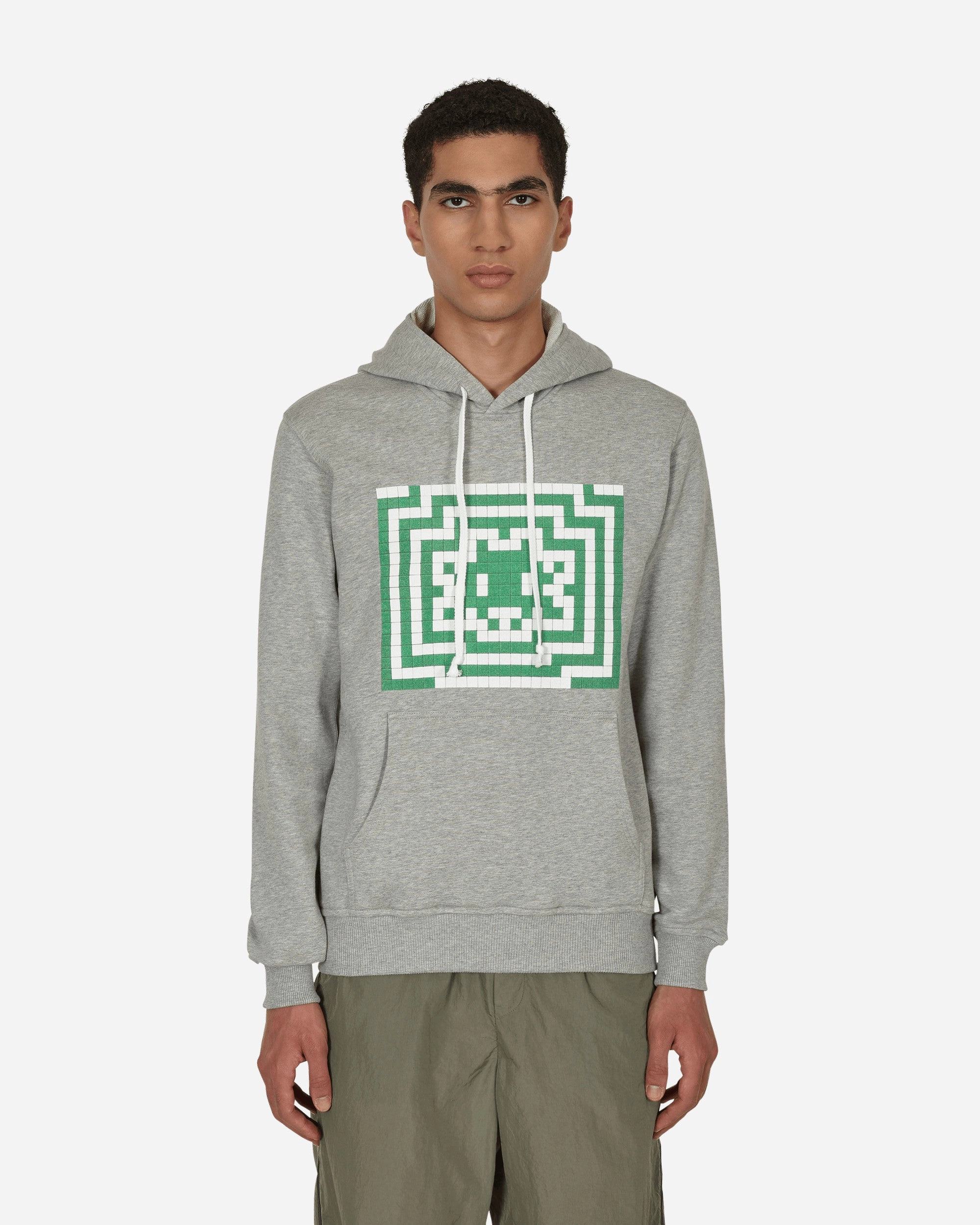 Invader Hooded Sweatshirt Grey