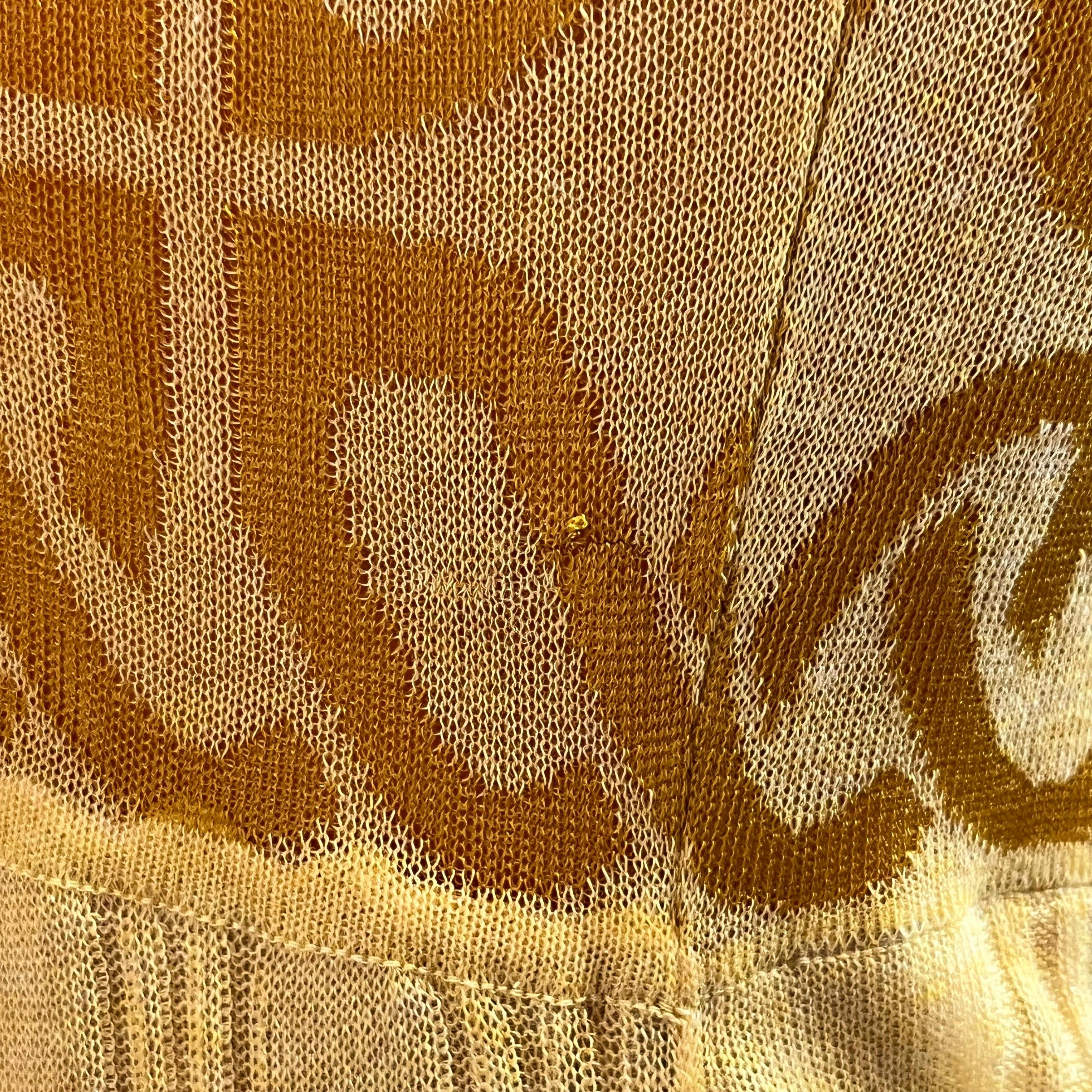 JUST CAVALLI Yellow Knitted Viscose Dress and Bolero Set SZ42(6US)