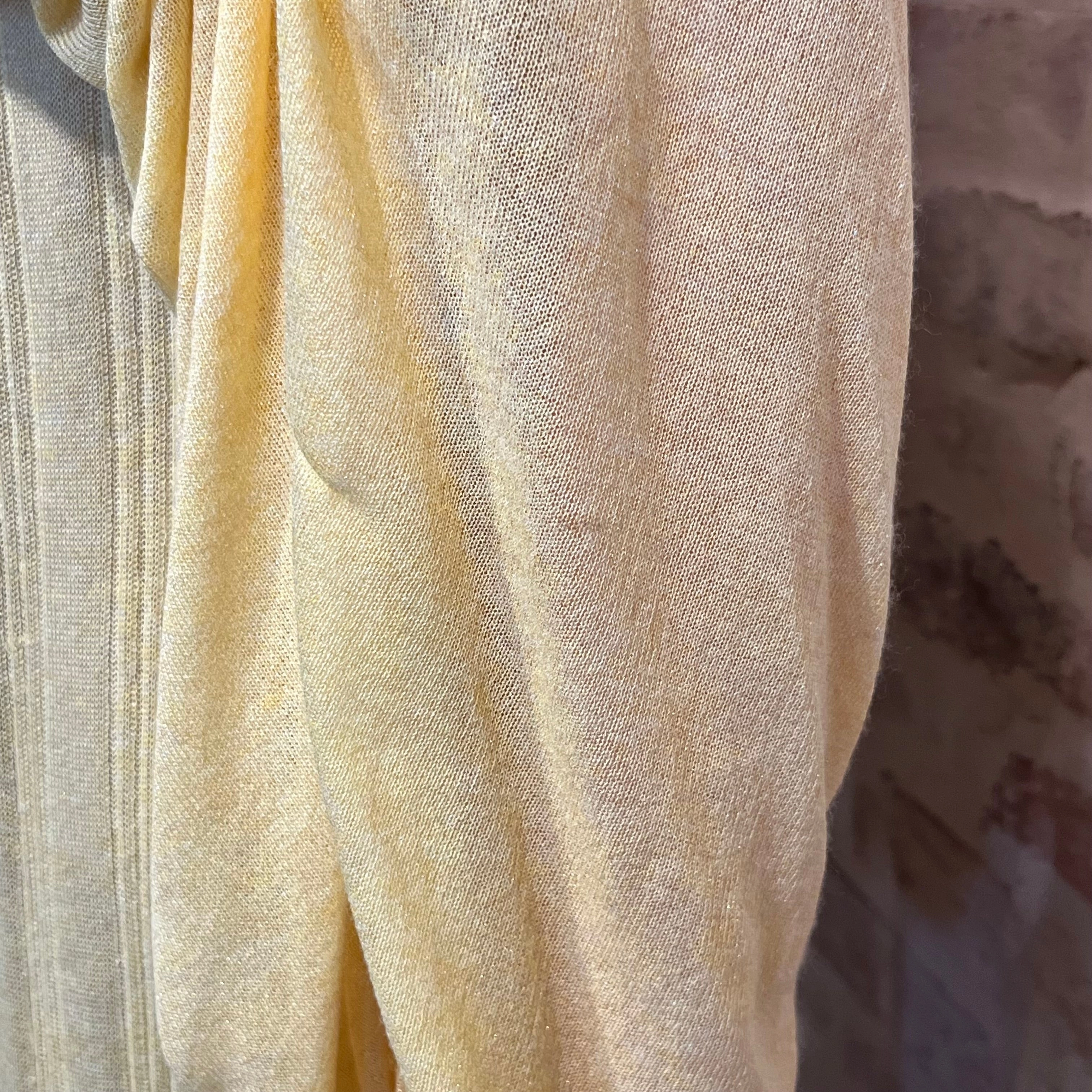 JUST CAVALLI Yellow Knitted Viscose Dress and Bolero Set SZ42(6US)