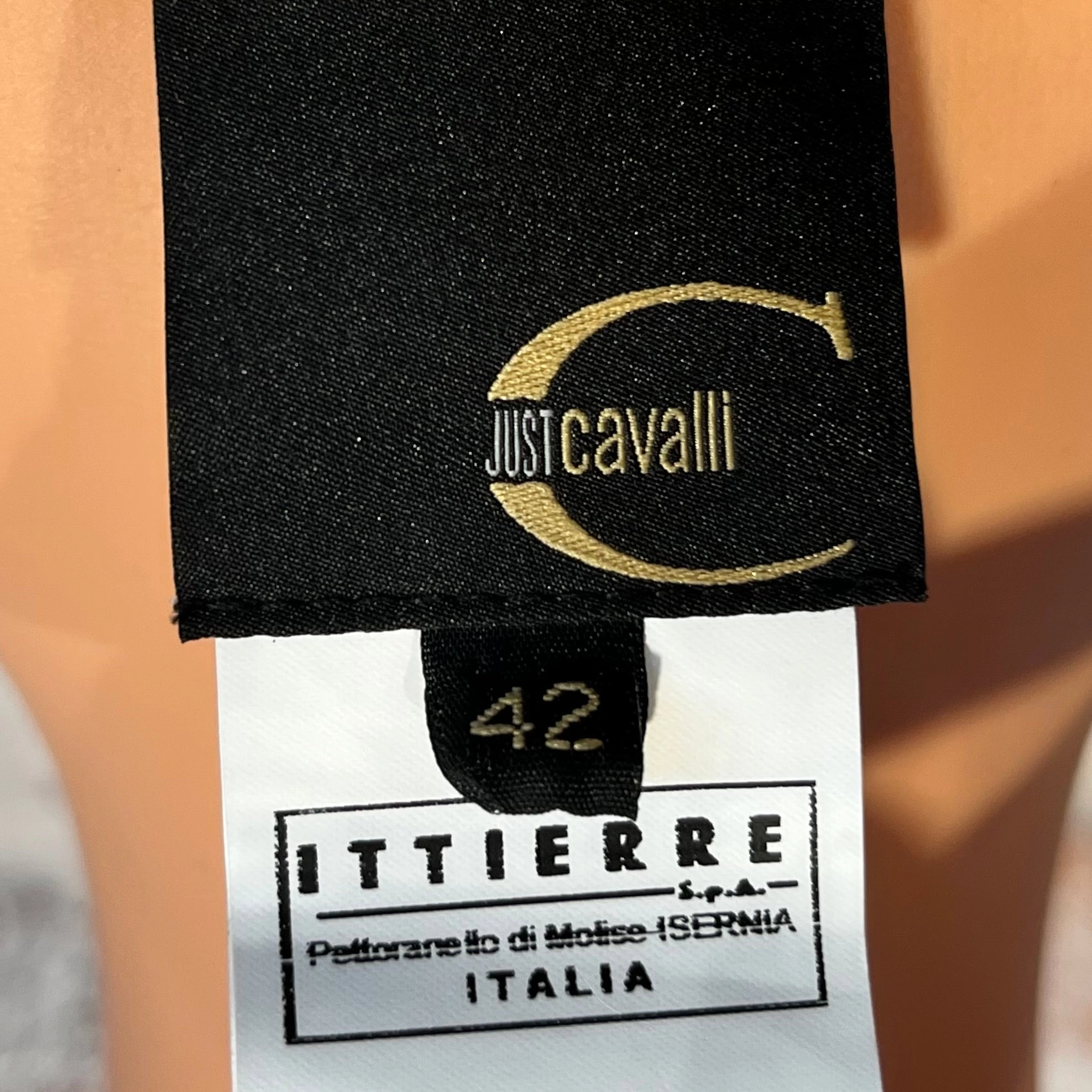JUST CAVALLI Yellow Knitted Viscose Dress and Bolero Set SZ42(6US)