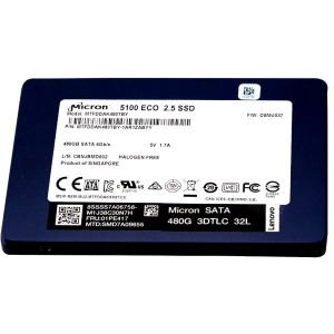 Lenovo 5100 Eco MTFDDAK480TBY-1AR1ZAB 01PE417 480GB SATA 6Gb/s 2.5in Solid State Drive