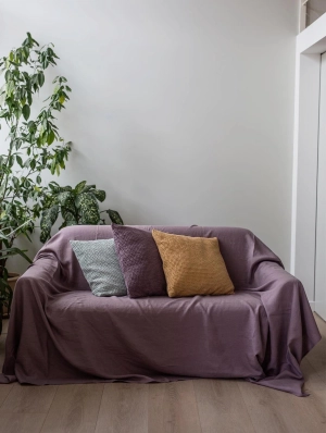 Linen Couch Cover | Multiple Colours