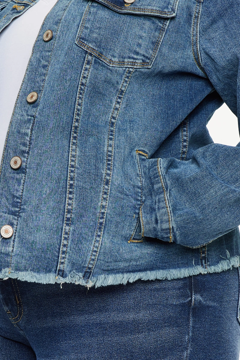 Loren Denim Jacket (Plus Size)