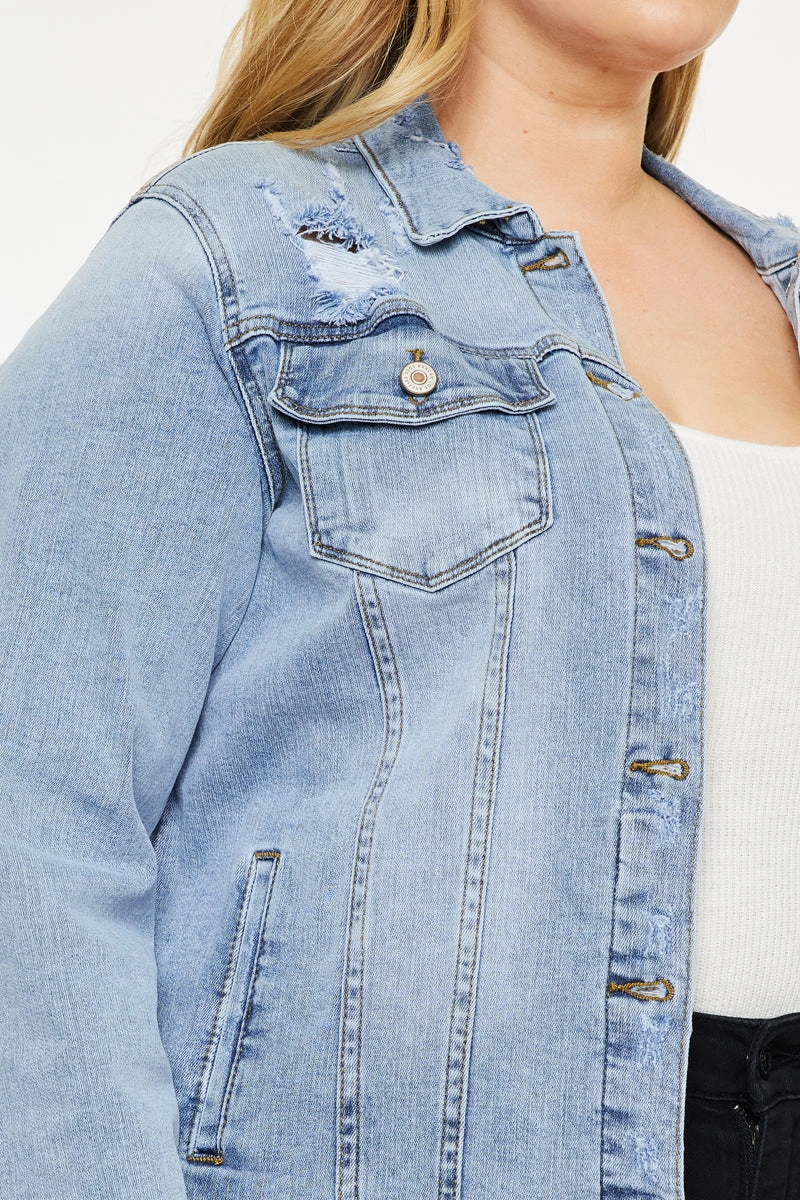 Loren Denim Jacket (Plus Size)
